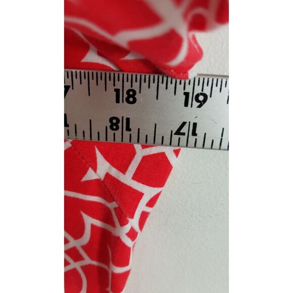 Gretchen Scott Orange Jersey Dress in Bombay Taj Print Size Small Cotton Spandex - Picture 3 of 7